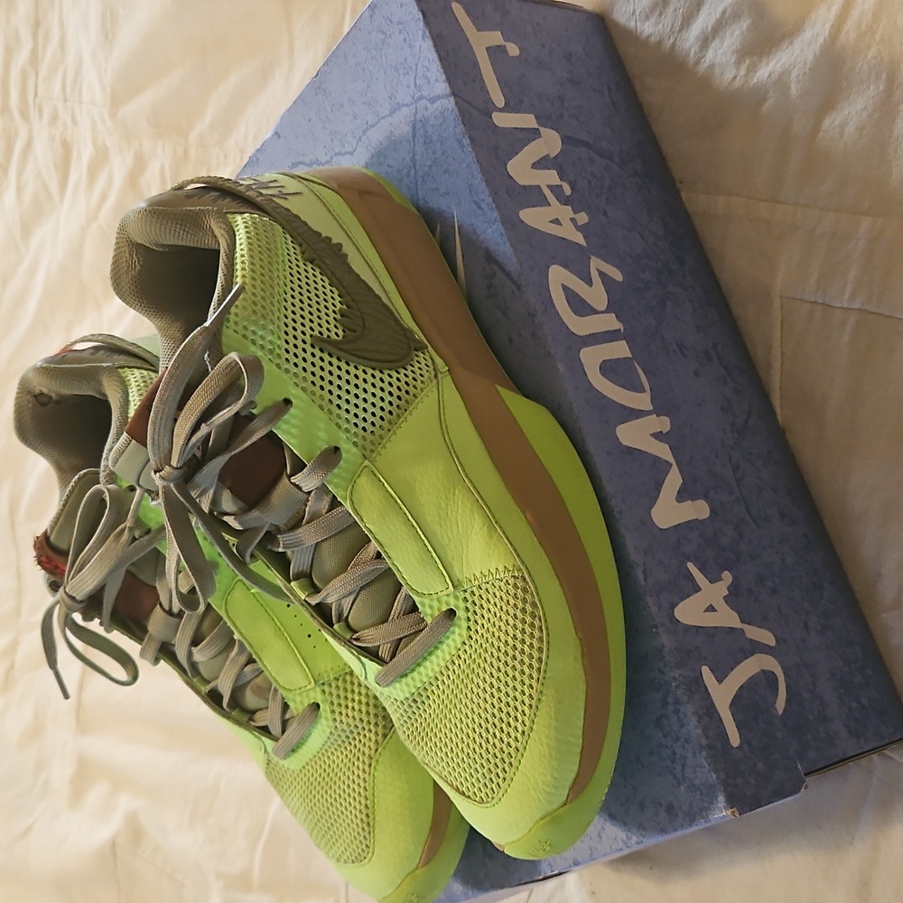 Nike Mens JA Morant Lime Zombie BASKETBALL Shoes 12